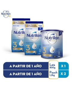 Pack Nutrilon Profutura 3 - Lata 800 g + 2 pouchs 1,2 kg